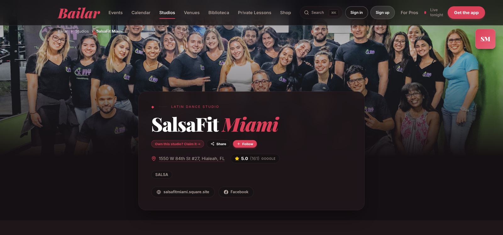 Bailar public studio page